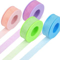 Obeyalash 4 Rolls Lash Extension Tape - Eyelash Tape for Lash Extensions Micropore Tape Silicone Gel Tape Green Blue Pink Medical Tape for Lashes (Mix Color Blue+Pink+purle+Green)