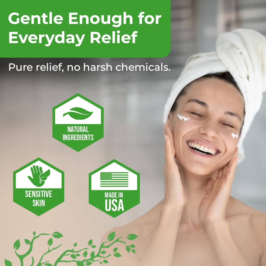Wild Naturals Eczema & Psoriasis Cream - Soothing Relief for Dry, Itchy Skin | Moisturizing with Manuka Honey