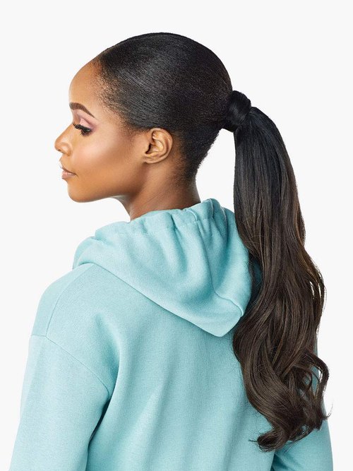 Sensationnel Instant Updown Halfwig Pony - Iud 6 4 Style in 1 Half Wig And Pony Drawstring (2 DARKBROWN)