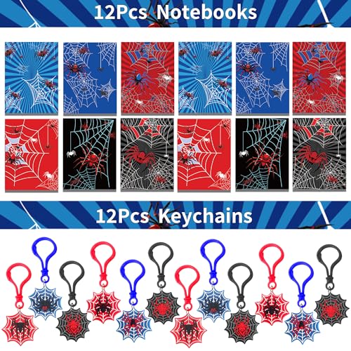 All-in-One Spider Party Favor Kit with 308 Pieces for Birthdays Halloween Events