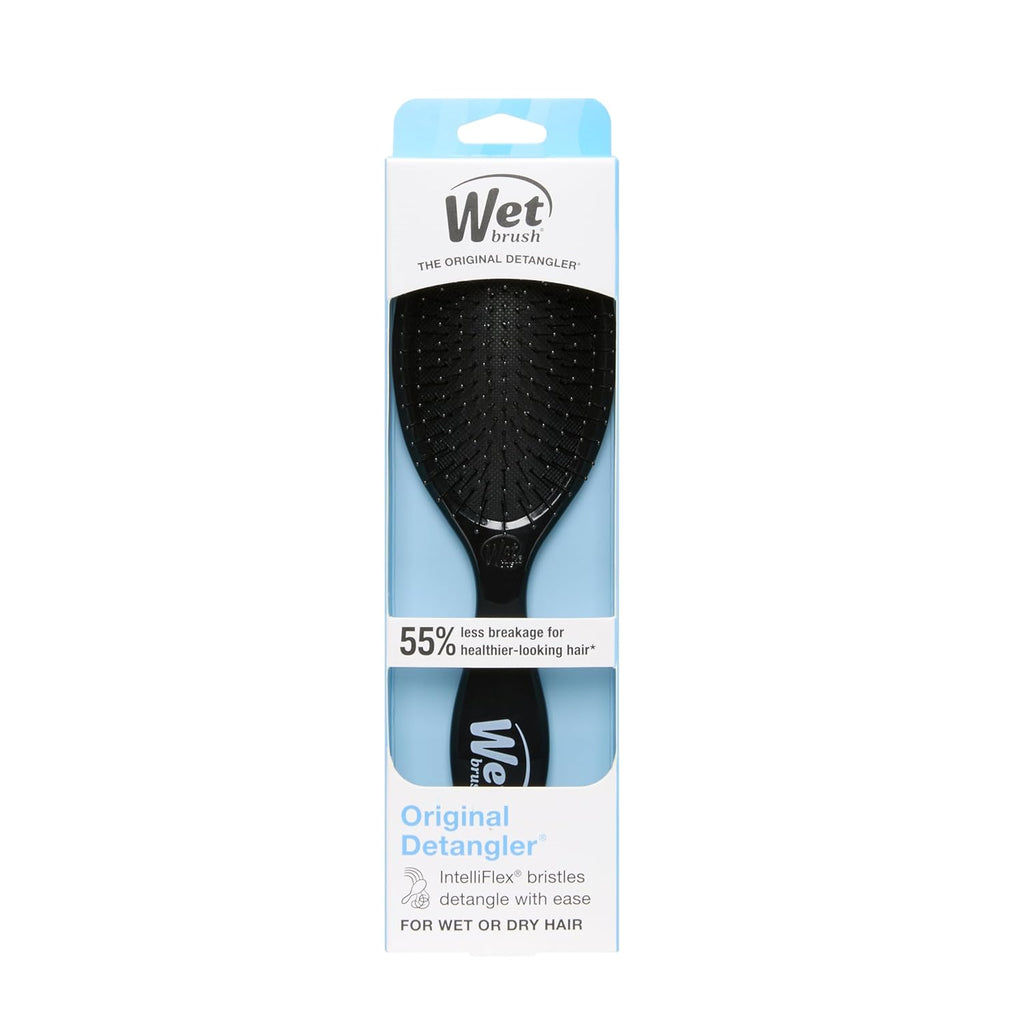 Wet Brush Original Detangling Hair Brush - Ultra-Soft IntelliFlex Bristles for Effortless Tangle Removal | Classic Black