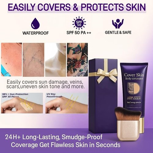 Regine Switzerland Waterproof Body Concealer - Buildable Coverage for Uneven Skin Tone | Long-Lasting Finish