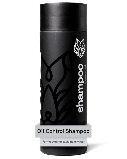 Black Wolf Men's Shampoo - Charcoal-Infused Oil Control Formula for Oily Hair, 12 Fl Oz | Nourishes & Hydrates Scalp
