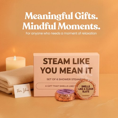 MESMOS 6 Assorted Shower Steamers Aromatherapy, Self Care Gifts for Women, Stress Relief Relaxation Spa Gifts, Spa Day Essentials Accessories, Self Care Set, Aromatherapy Shower Steamer for Women