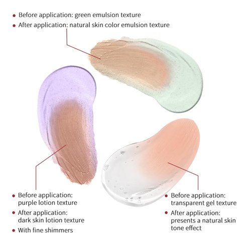 CC Brighten Correction Cream - Lightweight Hydration With Centella Asiatica - Soothe & Moisturize (Purple)
