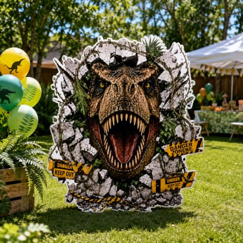 Dinosaur Cardboard Cutout for Trunk or Treat Halloween Decorations