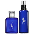 Ralph Lauren Fragrances - Polo Blue Men's Cologne - Refillable Eau de Toilette Set - Citrus, Sage & Suede - 2.5 Fl Oz + 5.1 Fl Oz Refill