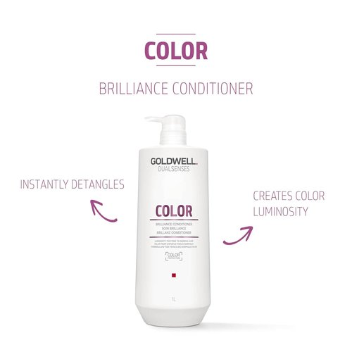Goldwell Dualsenses Color Brilliance Conditioner - 1L for Vibrant, Long-Lasting Color Protection