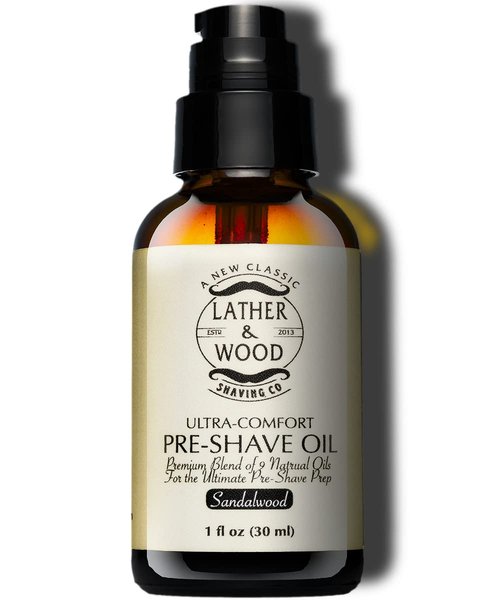 Skiennix Pre-Shave Oil - Sandalwood Scented Premium Shaving Oil for Smooth, Irritation-Free Shave | 1 Oz