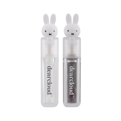 dearcloud Miffy Lip Serum Jelly Duo - Hydrating Lip Gloss for Women with Hyaluronic Acid, Rosehip & Jojoba Seed Oils- Korean Skin Care pH Color Changing Lip Gloss Set