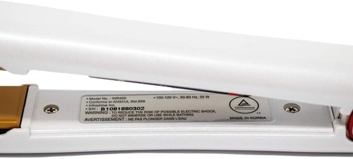 Redline Professional Flat Iron - 1" White Hair Straightener for Sleek, Smooth Styles