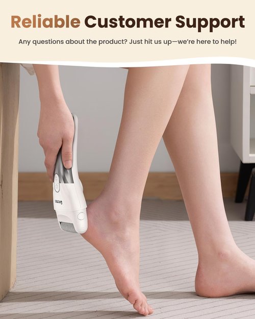 Electric Callus Remover for Feet - 2-Speed Rechargeable Pedicure Kit with 3 Rollers, IPX4 Waterproof Foot Scrubber & Digital Display | Professional Dead Skin & Callus Remover for Women/Men