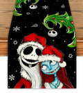 Black Christmas Table Runner 13x72 Inch Holiday Home Party Decor - Yarcooly