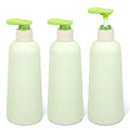 ASEVAT Plastic Pump Bottle13.5 oz Empty Shampoo Pump Bottles Dispenser 3 Pack Portable Hand Soap Dispenser Leak Proof Empty Travel Shampoo Bottle Shampoo and Conditioner Dispenser