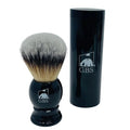 G.B.S Synthetic Shaving Brush with Travel Tube - Professional Wet Shaving Kit, Vegan Bristles, Men’s Grooming Essentials