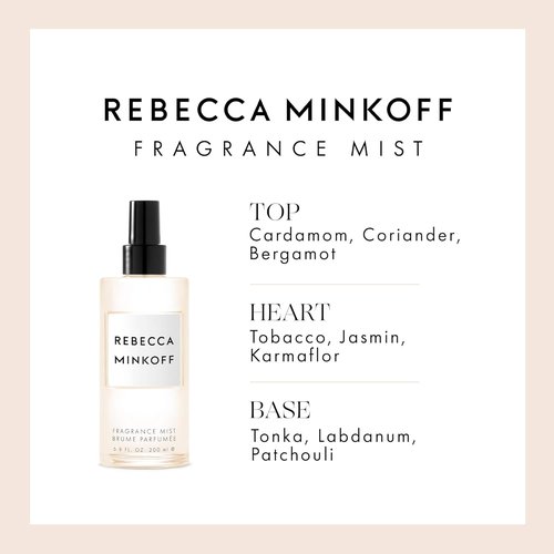 Rebecca Minkoff Body Spray for Women - Invigorating Mist with Cardamom, Tobacco & Jasmin - 6.8 oz