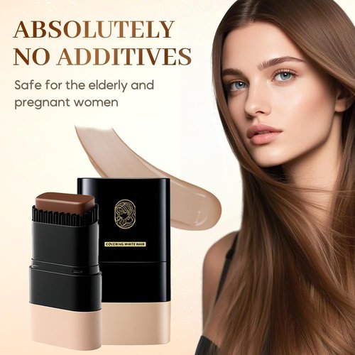 Skiennix Hair Color Stick - Long-Lasting 2-In-1 Hair Dye & Comb for Gray Coverage | Black Brown