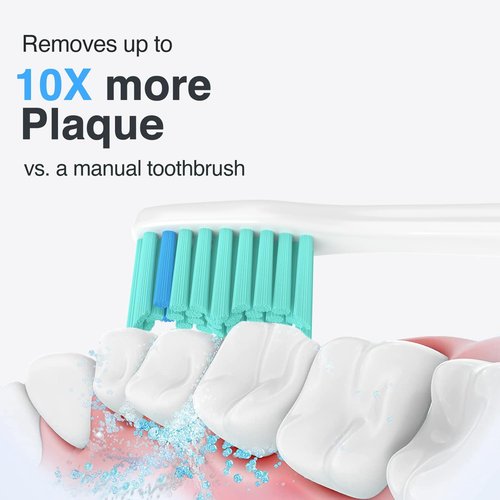 Philips Sonicare Replacement Toothbrush Heads - E-Series & Essence Compatible | 4-Pack Electric Brush Heads