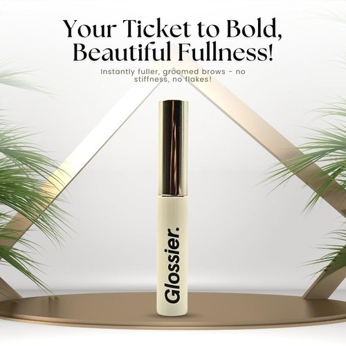Glossier Boy Brow Volumizing Eyebrow Gel - Medium-Dark Brown for Fuller, Defined Brows