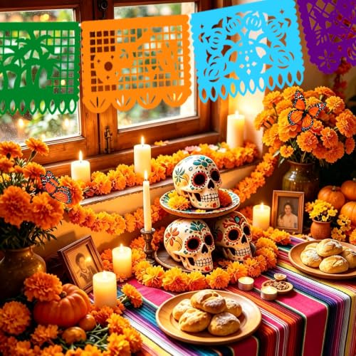 Dia De Los Muertos Decoration Set - Mexican Altar & Party Decor Kit