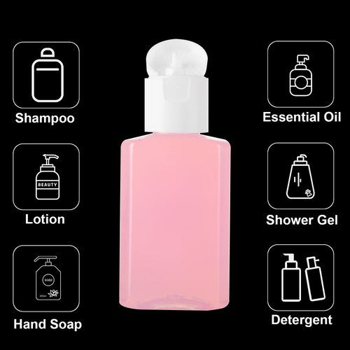 CYEAH 120 Pcs Plastic Travel Bottles 1oz Mini Empty Travel Size Bottle, Refillable Bottles with Flip Cap, Portable & Reusable Containers for Travel Business Trip Camping