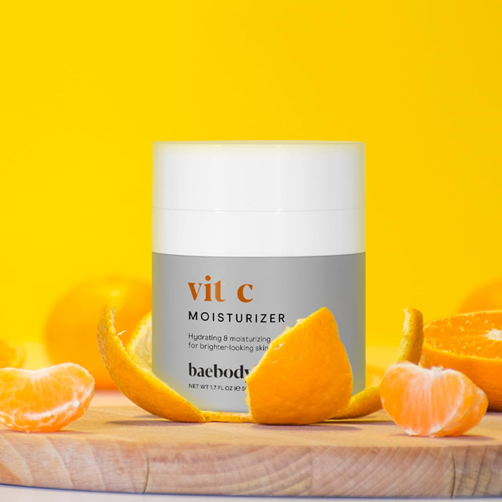 Baebody Vitamin C Face Moisturizer - Brightening Anti-Aging Cream with Jojoba Oil | 1.7 fl oz