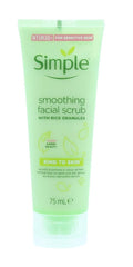 Simple Kind To Skin Smoothing Facial Scrub - Pack of 2 | 75ml for Gentle Exfoliation