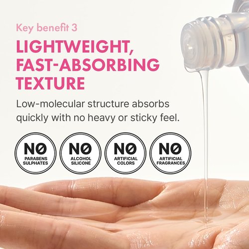 Hanskin Hyaluron Skin Essence Toner – Korean Hydrating Toner for Glass Skin | Hyaluronic Acid & Collagen | Lightweight Moisturizing Astringent for Dry, Sensitive & Dull Skin | K-Beauty (5.07 fl oz)