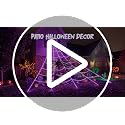 Halloween Spider Web Lights with 78-Inch Giant Spider and 13 Lighting Modes