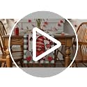 Buffalo Plaid Gnome Valentine's Day Table Runner 13x72 Inch - Black White