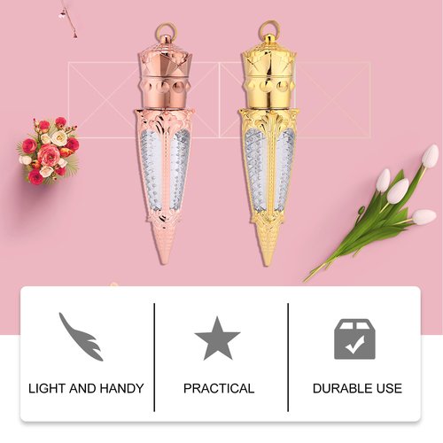 FRCOLOR Refillable Lip Gloss Tubes Set 10Pcs Radish Design Compact Empty Lip Balm Containers Leak-Proof Diy Portable Makeup Accessories