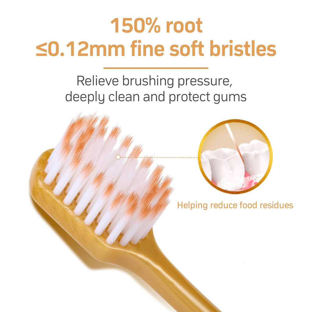 ZGYXQXJT Adult Wide Head Soft Hair Toothbrush, Manual Toothbrush, Excellent Cleaning Effect for Large Head, Ultra Soft Brush Thread Can Effectively Clean Sensitive Teeth or Gingivals (6 Pack)