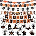 Halloween Party Decorations Kit with Banners, Hanging Swirls & Ghost Pumpkin Streamers