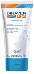 Dulac, Dinaven Legs Gel Cream, Cooling & Refreshing, with Diosmin & Menthol, Horse Chestnut Extract, Butcher's Broom & Red Vine, Fast-Absorbing, Non-Greasy, Daily Leg Care, 6.76 fl oz, Made in Italy