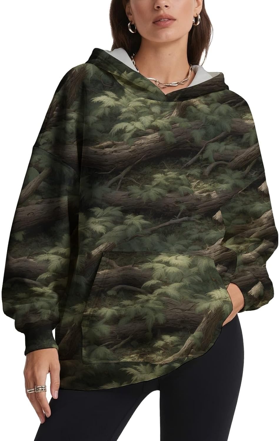 ZOCANIA Women's Camo Sweatshirt - Long Sleeve Pullover with Pockets | Stylish Camouflage Design