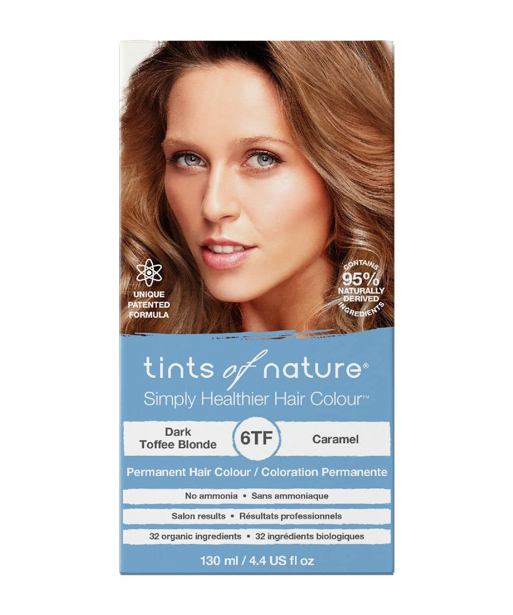 Tints of Nature Dark Toffee Blonde Permanent Hair Dye - Nourishing, Ammonia-Free Formula | 4.4 fl oz