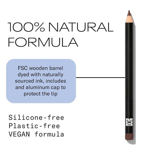 MOB Beauty Waterproof Lip Liner - Smooth Precision Formula in M147 Chocolate Port | 100% Natural, Vegan & Cruelty-Free