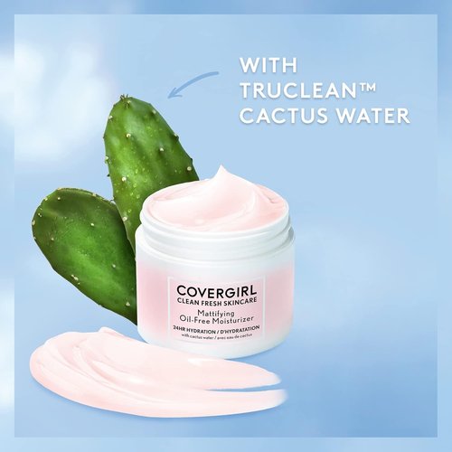 COVERGIRL Clean Fresh Skincare Mattifying Oil-Free Moisturizer - 2 Oz for Shine Control