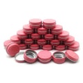 Wopanxye 10ml Aluminum Tin Jar, Refillable Makeup Containers 10g Aluminum Screw up Lid Small Round Container Bottle for Cosmetics, Lip Balm, Cream, Toner, Eyeshadow, Candle, Tea, Beads, 24 Pack Tins