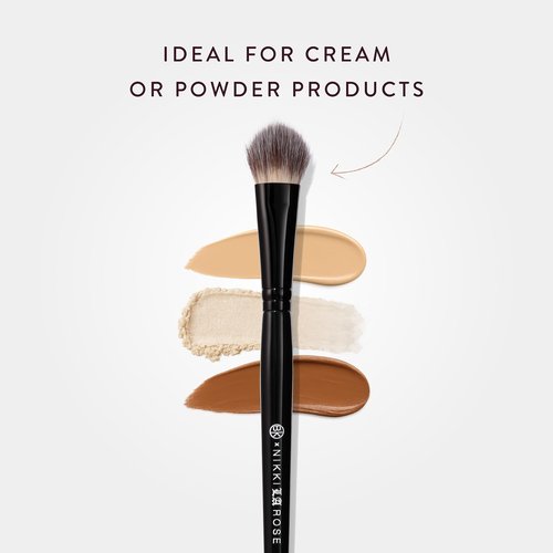 BK BEAUTY - NIKKI LA ROSE N16 PRO CONCEALER BRUSH – Precision Blending for Under-Eye & Spot Concealing, Flawless Coverage Without Streaks