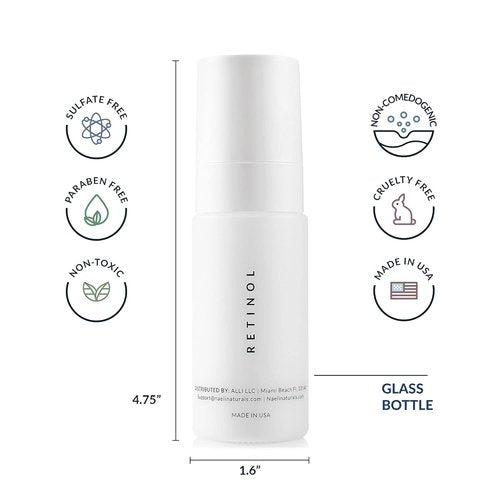 Skiennix Retinoid Cream - 4.25% Retinol Night Moisturizer with Collagen & Peptides - Anti-Aging, 1.4 oz