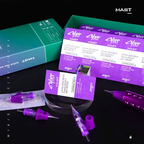 Mast Tattoo Cyber Tattoo Cartridges Needles Disposable 20 Tattoo Needles Round Liner Super Bugpin 1003RL