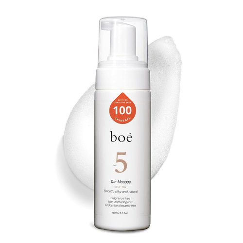 **No.5 Self Tanning Mousse - Fast-Drying, Streak-Free Foam for Natural Tan | Hydrating & Anti-Aging, 150mL**