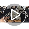 Halloween Skeleton Spider Prop - Realistic Plastic Skeleton Creature for Spooky Decor