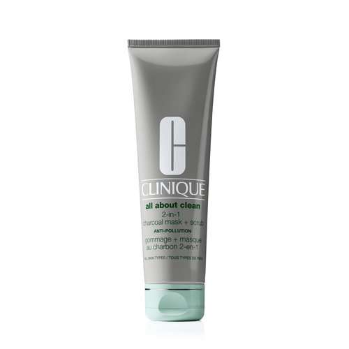 Clinique All About Clean Charcoal Mask Scrub - 2-in-1 Exfoliating Formula, 3.4 oz
