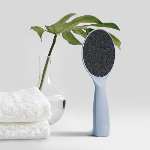 F3 Systems, Self-Standing Emery Foot File, Double-Sided Pedicure Tool, Effective for Cracked Heel, for Wet & Dry Feet, Pedicure, Hygienic Exfoliating, Callus Remover, Foot Scrubber, Professional Care