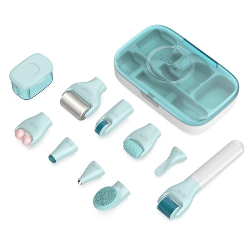 Gdbanlimi 10 in 1 Derma Roller Kit, 0.25mm Microneedling Roller Microneedle Derma Roller with, Facial Beauty Roller Skin Care Tools, 10 Replaceable Heads and Storage Case