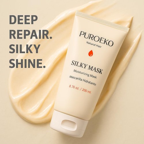 Silky Mask | Natural Formula Hair Mask for Deep Hydration & Frizz Reduction - 8.5 oz