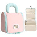 Carttiya Makeup Bag, Big Coloueful Make Up Bag for Women Girls Cosmetic Bag (Pastel Pink)