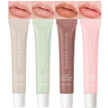 URQT 4PCS Summer Special Lip Butter Balm, Hydrating, Nourishing & Softening Lip Care with Natural Oils & Fruit Extracts, Long-Lasting Moisture, Non-Sticky Shine, Soften Dry Lips Lip Care (4PCS, 4)